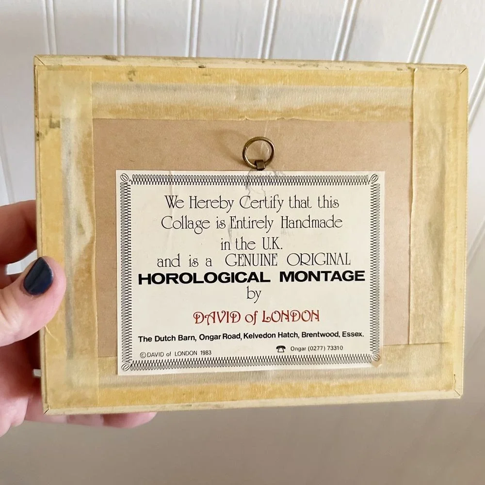 1983 David of London Gold Frame Tower Bridge Watch parts‎ Horological Montage